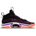 Jordan Air Jordan 36 PF "First Light" fabric synthetic leather TPU UV shock absorption, non-slip, wear-resistant wrapping support, mid-cut actual combat basketball shoes for men and women with the same black and purple domestic version