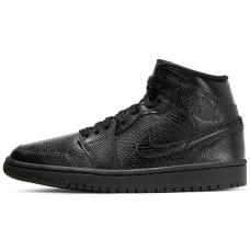 Jordan Air Jordan 1 Mid "Black Snakeskin"