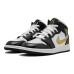 Jordan Air Jordan 1 Mid Patent Black White Gold