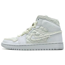 Jordan Air Jordan 1 Mid Quilted White