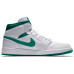 Jordan Air Jordan 1 Mid White Mystic Green PU
