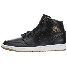 Jordan Air Jordan 1 Retro Mid Black Metallic Gold