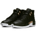 Jordan Air Jordan 12 Retro Black Metallic Gold White