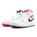 Jordan Air Jordan 1 Mid White Black Hyper Pink